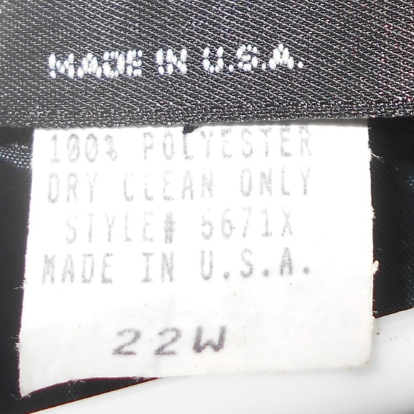 Nwt $90 THE DYANNA B Sz 22W Striped Gray Button Down Career Jacket Made In USA - Picture 5 of 5